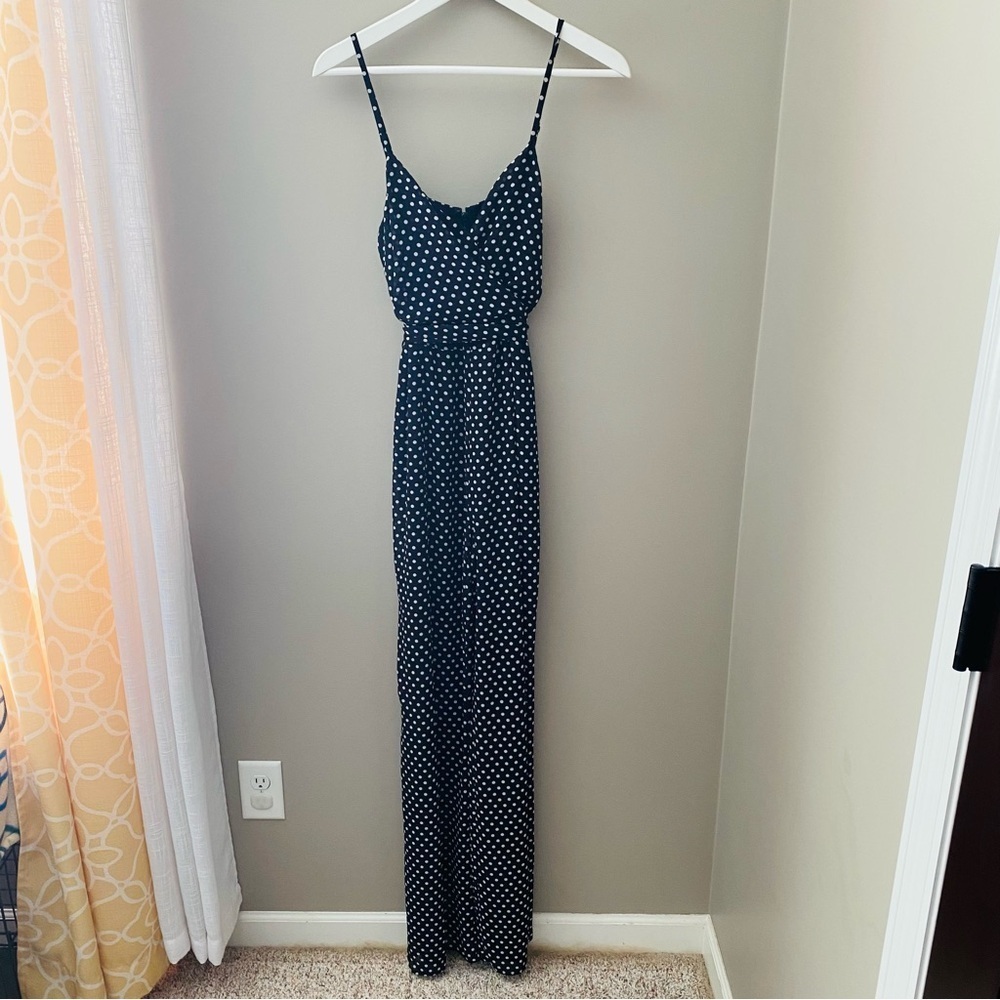 MICHAEL Michael Kors Polka Dot Jumpsuit Black/White Sz Small